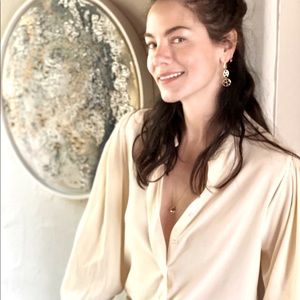 Doen Scarlet Top in Silk